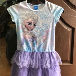 Girls Frozen Tutu Dress M 7/8
